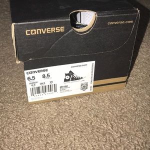 Brand new black high top converse